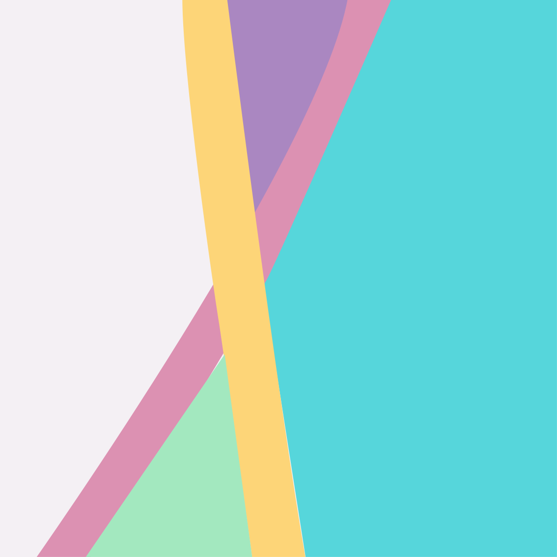 Modern vinyl rug in colorful abstract layers - TenStickers