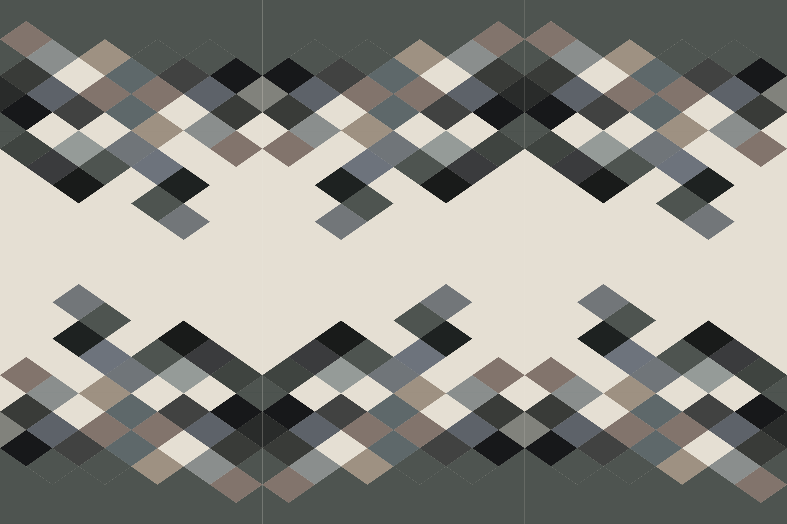 Mosaic vinyl rug contemporary geometric design - TenStickers