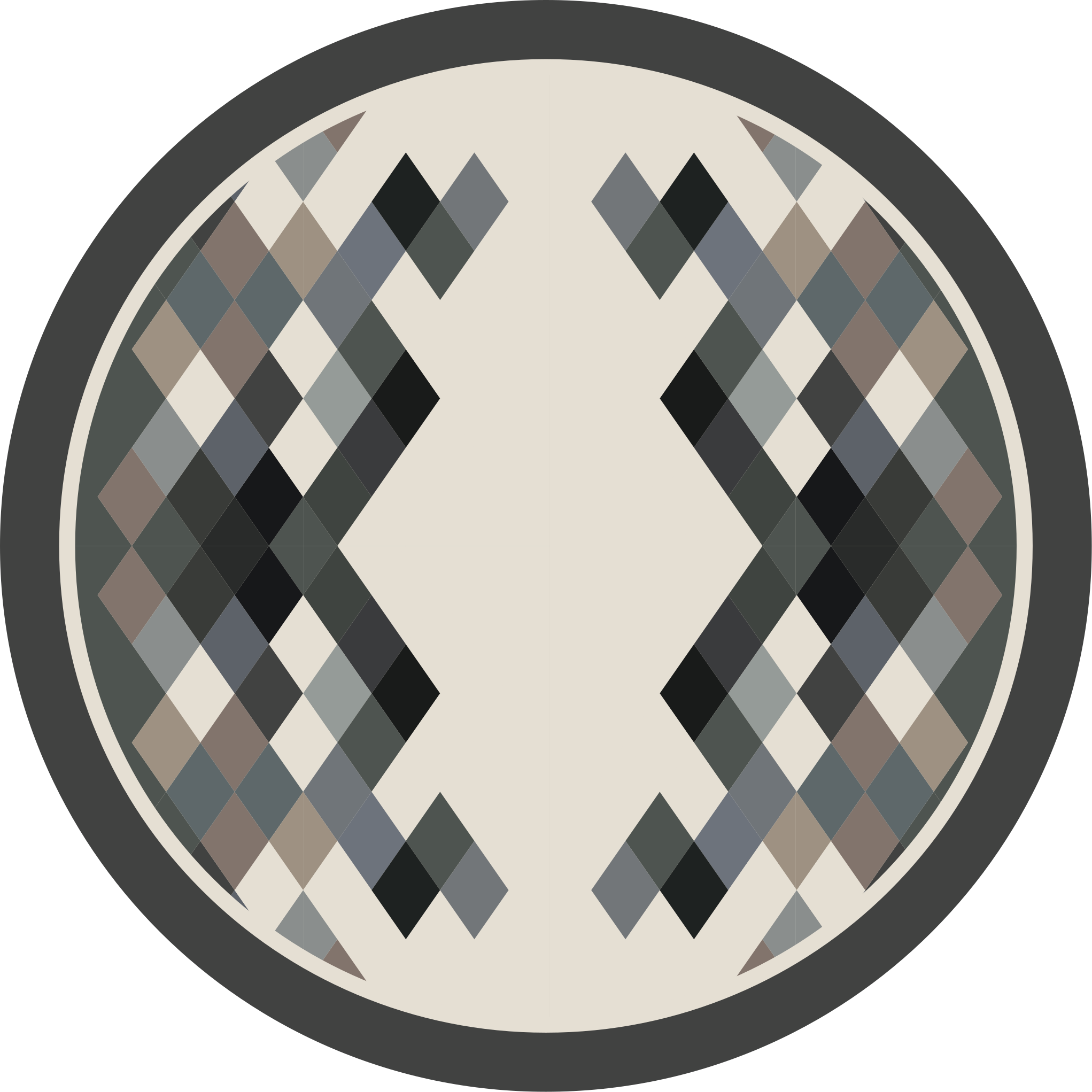 Geometric Elements striped vinyl rug - TenStickers