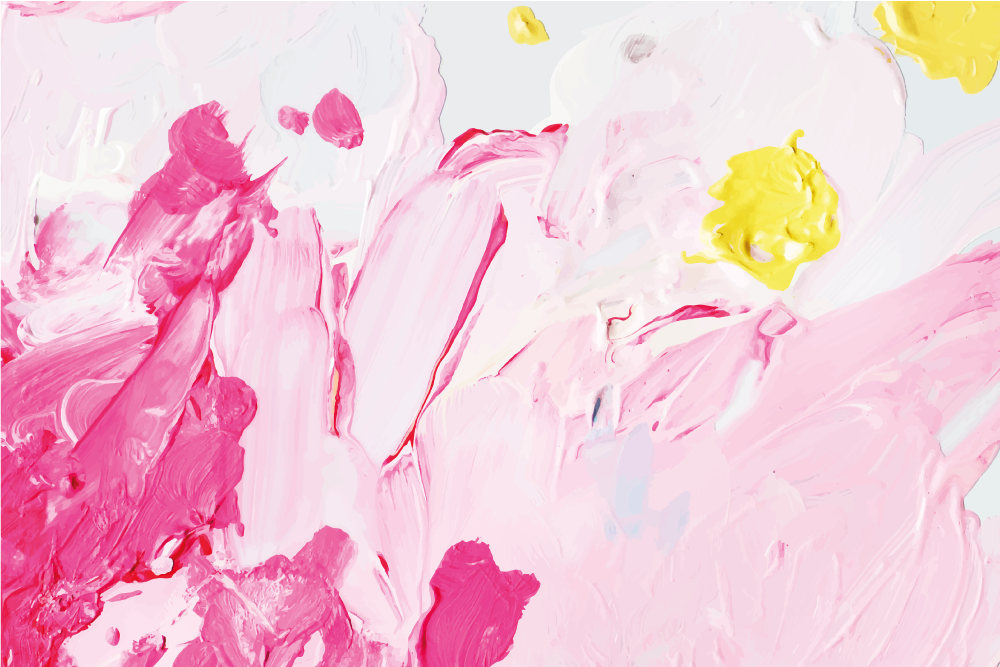 Teen vinyl rug with abstract pink swirls - TenStickers