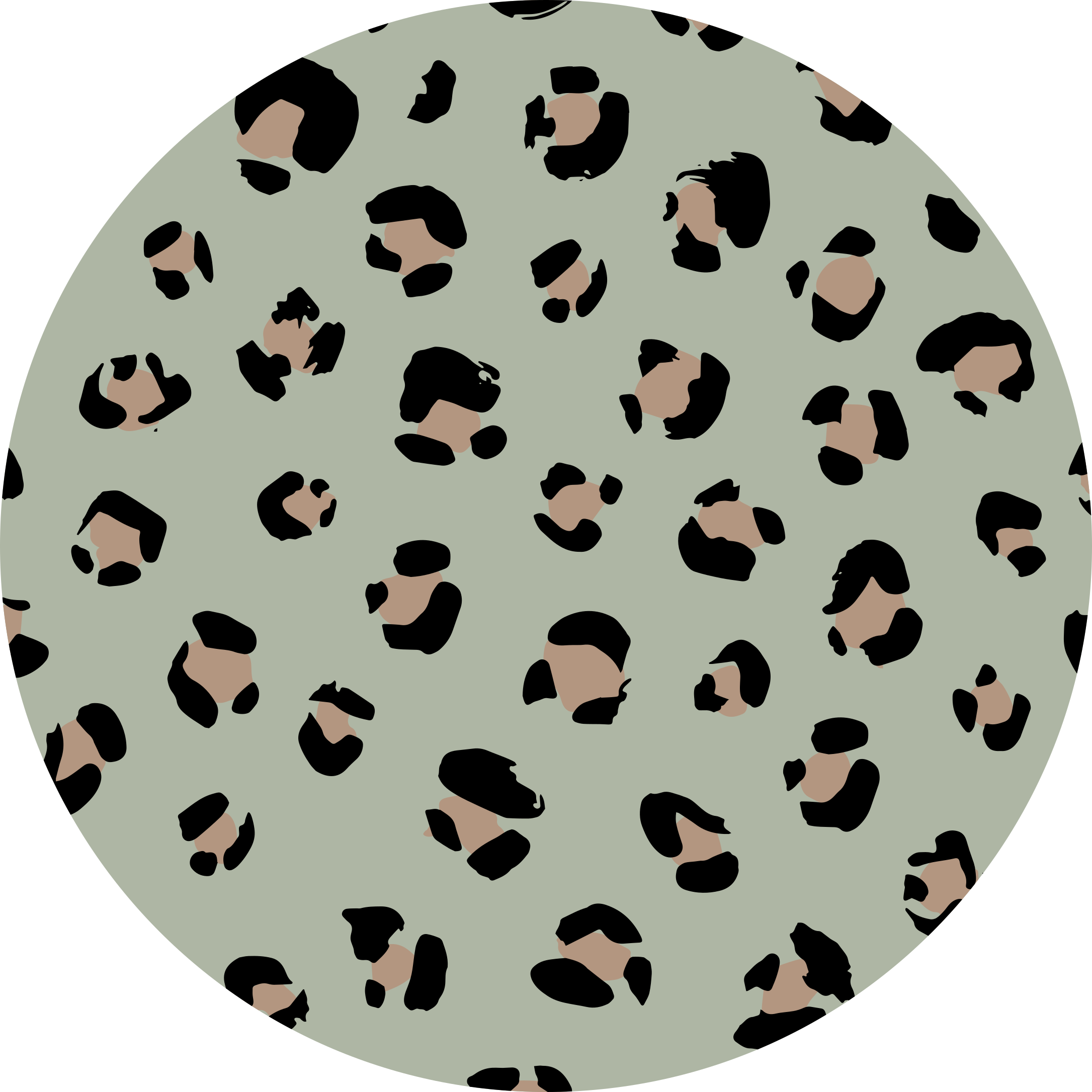 Animal print vinyl rug leopard print design - TenStickers
