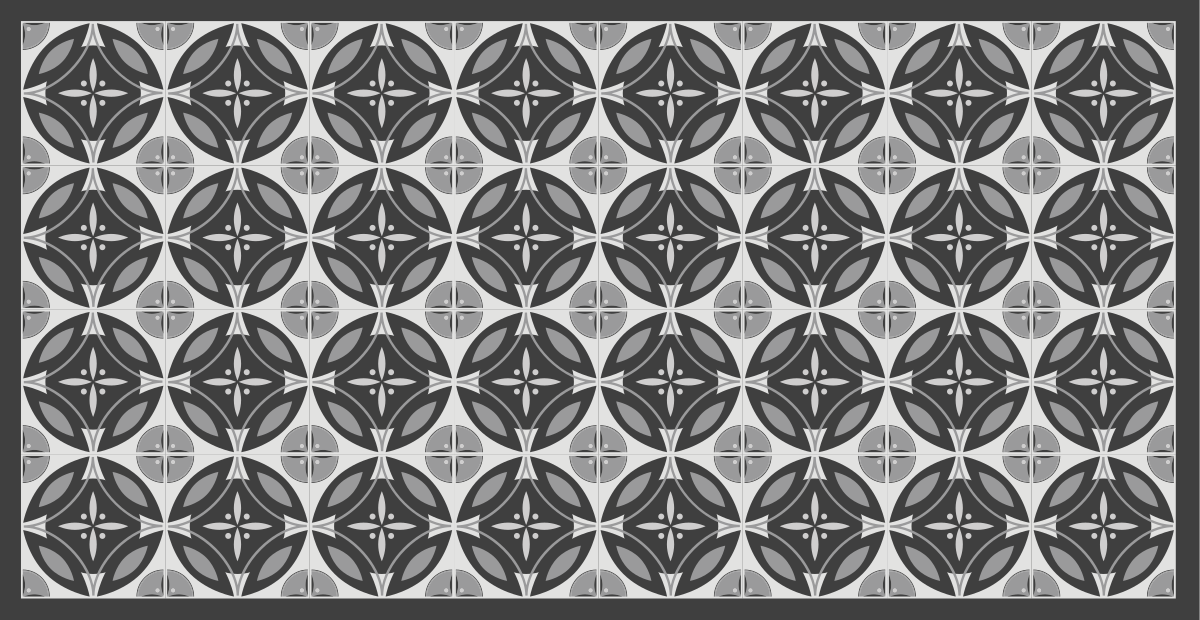 Sophisticated Monochrome Motif marble vinyl rug - TenStickers