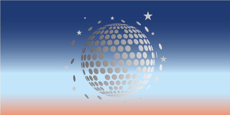 Celestial Sphere Design star vinyl rug - TenStickers