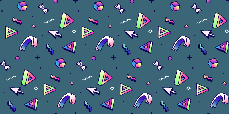 Geometric Color Splash textured vinyl rug - TenStickers