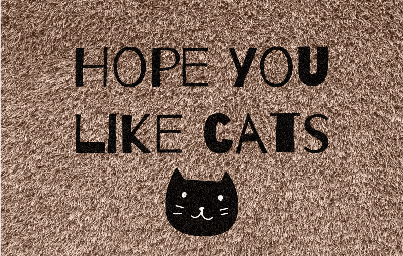 Hope you like cats custom rug - TenStickers