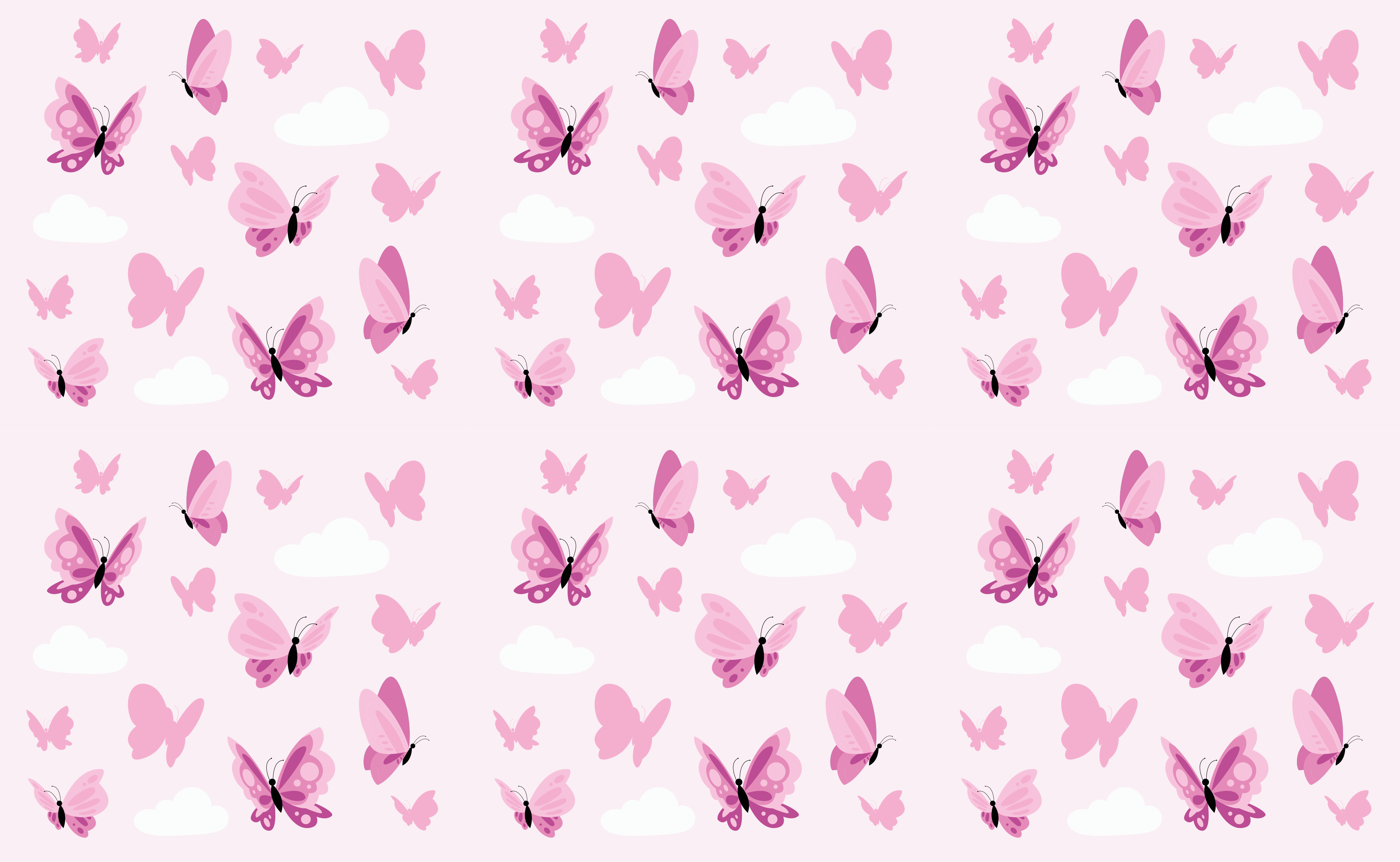 Butterfly Dreams kids vinyl rug - TenStickers