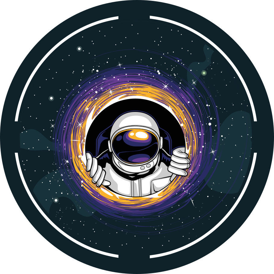 Cosmonaut Journey game vinyl rug - TenStickers