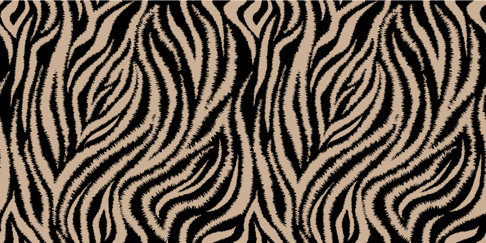 Animal print vinyl rug in zebra striped design - TenStickers