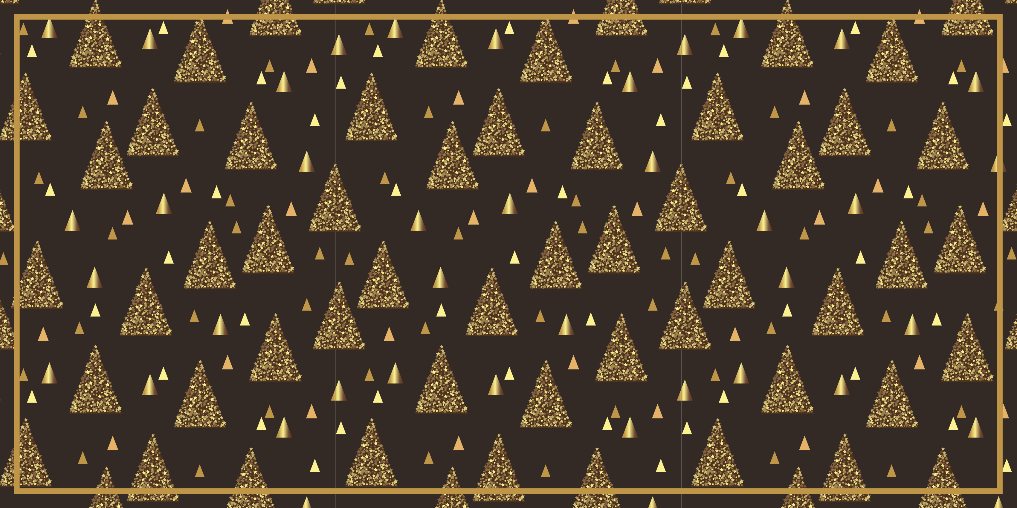 Festive Triangle Patterns Christmas vinyl rug - TenStickers