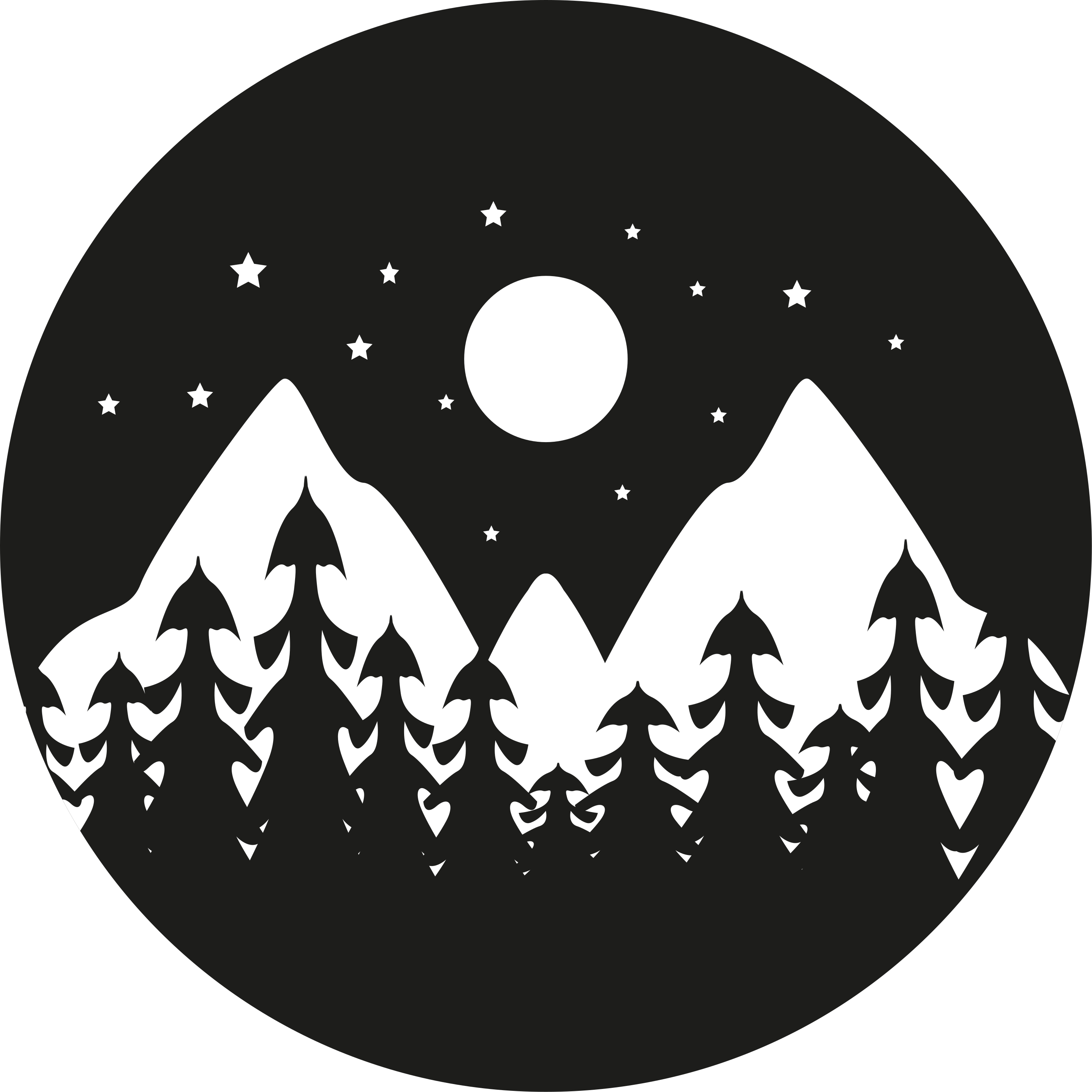 Mountain Silhouette Scene nature vinyl rug - TenStickers