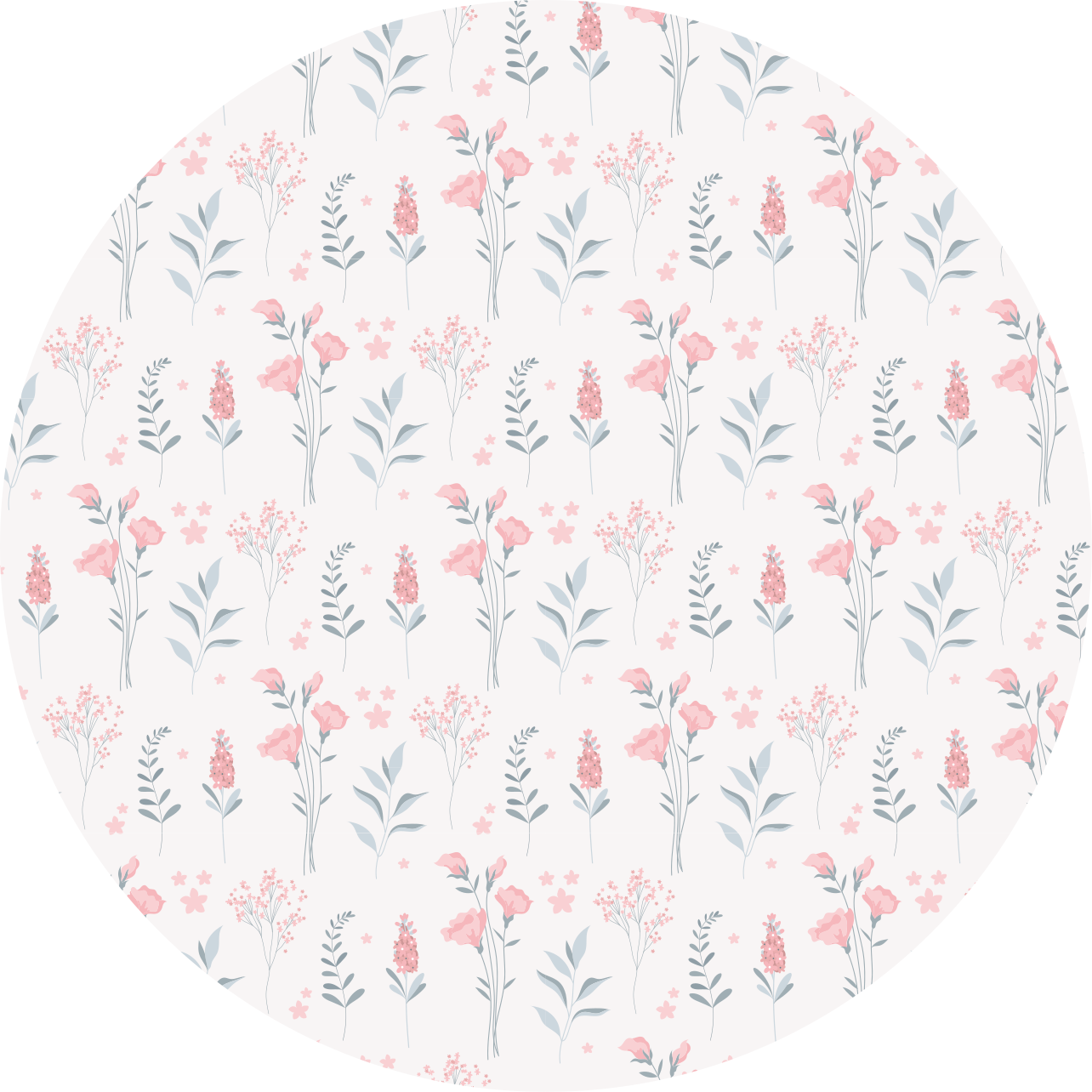 Floral vinyl rug with a floral patterned design - TenStickers