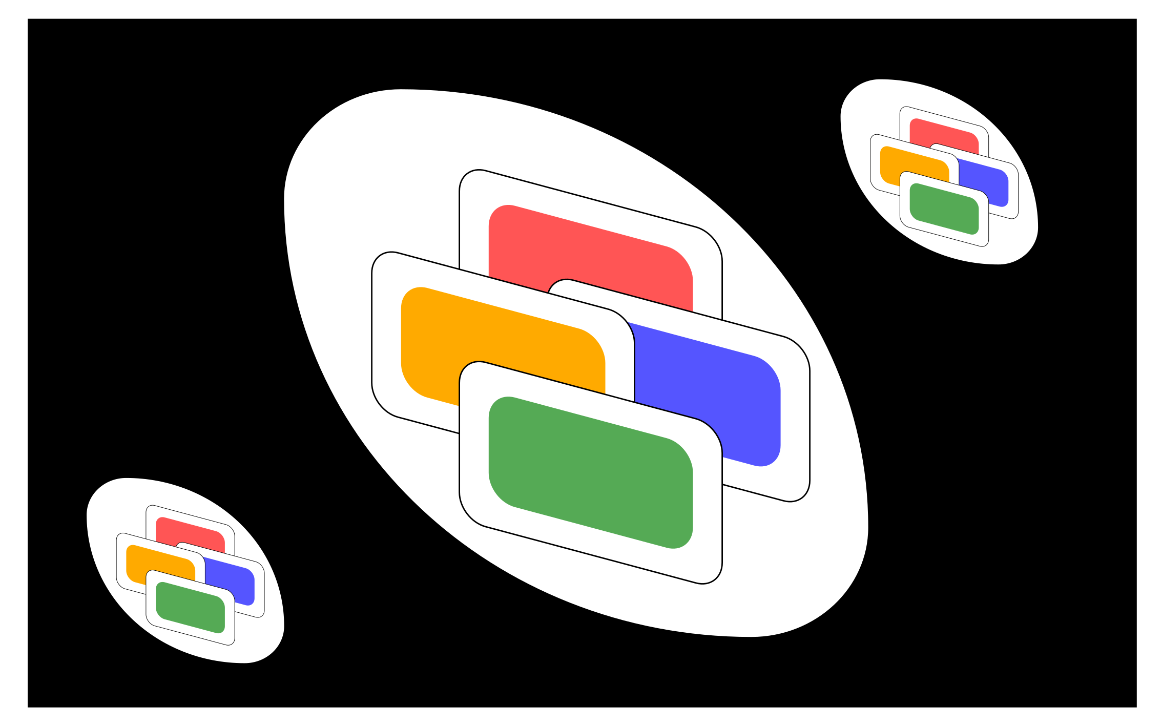 Black classic card game vinyl rug - TenStickers