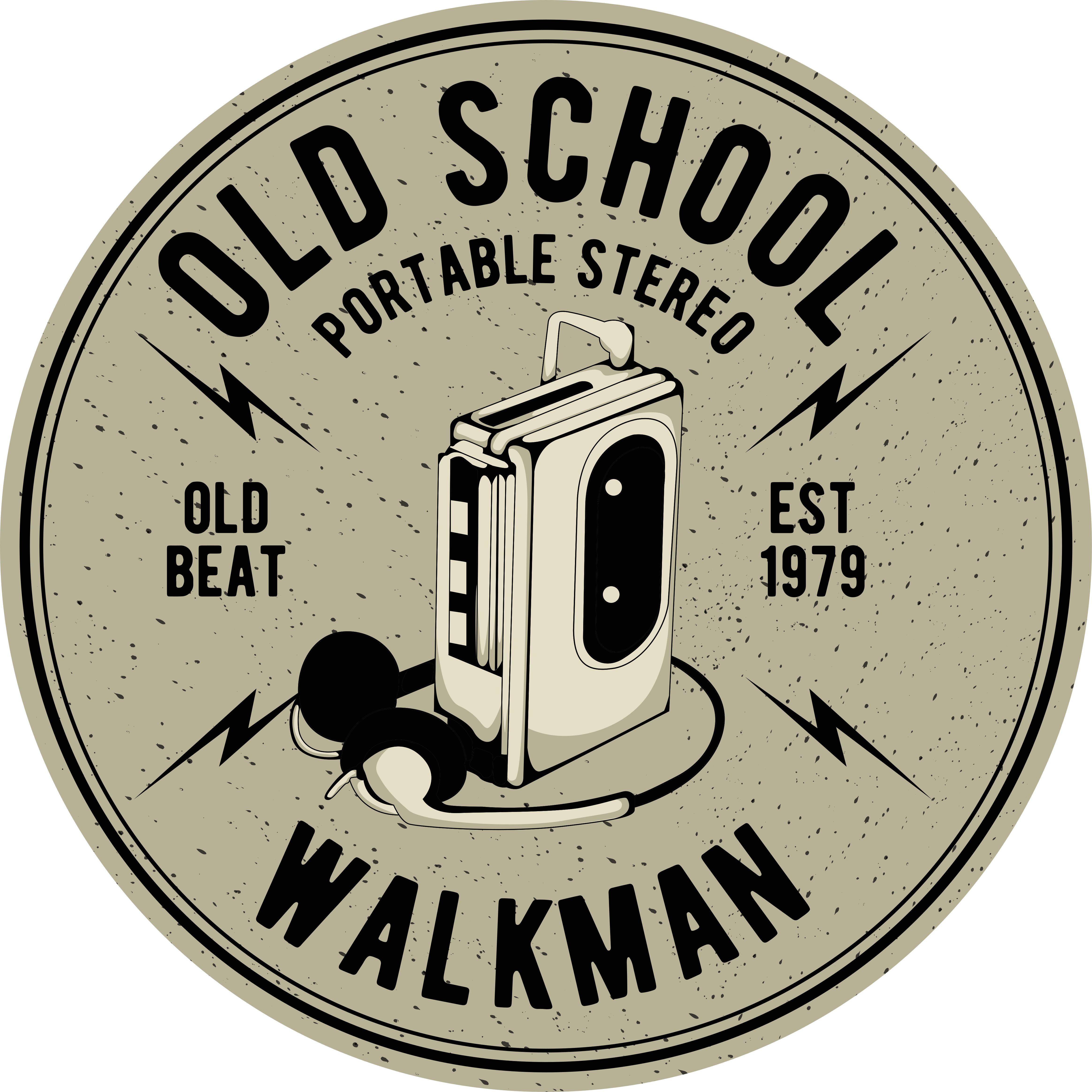 Retro Portable Stereo vintage vinyl rug - TenStickers