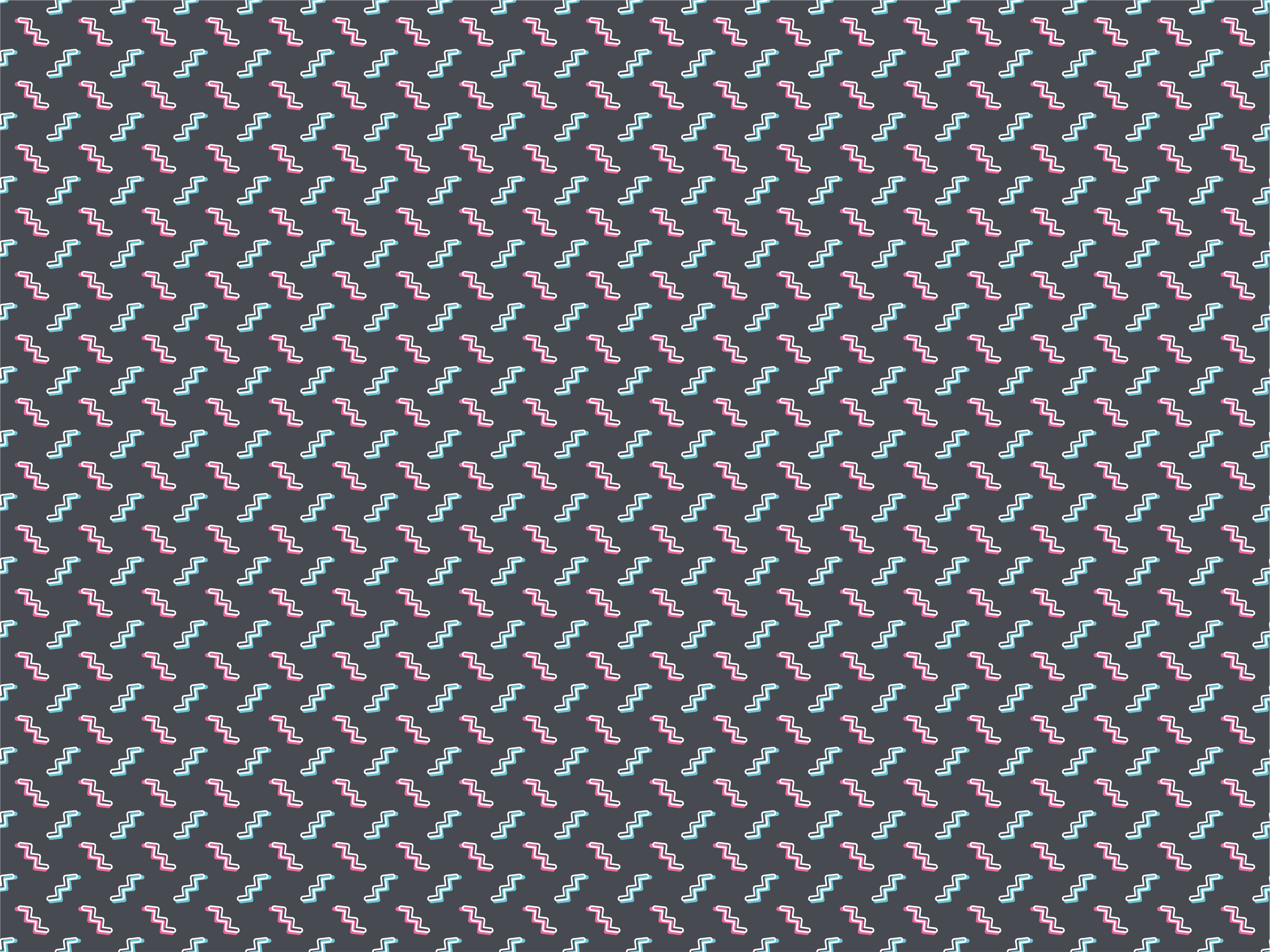 Colorful Wavy Shapes kids vinyl rug - TenStickers