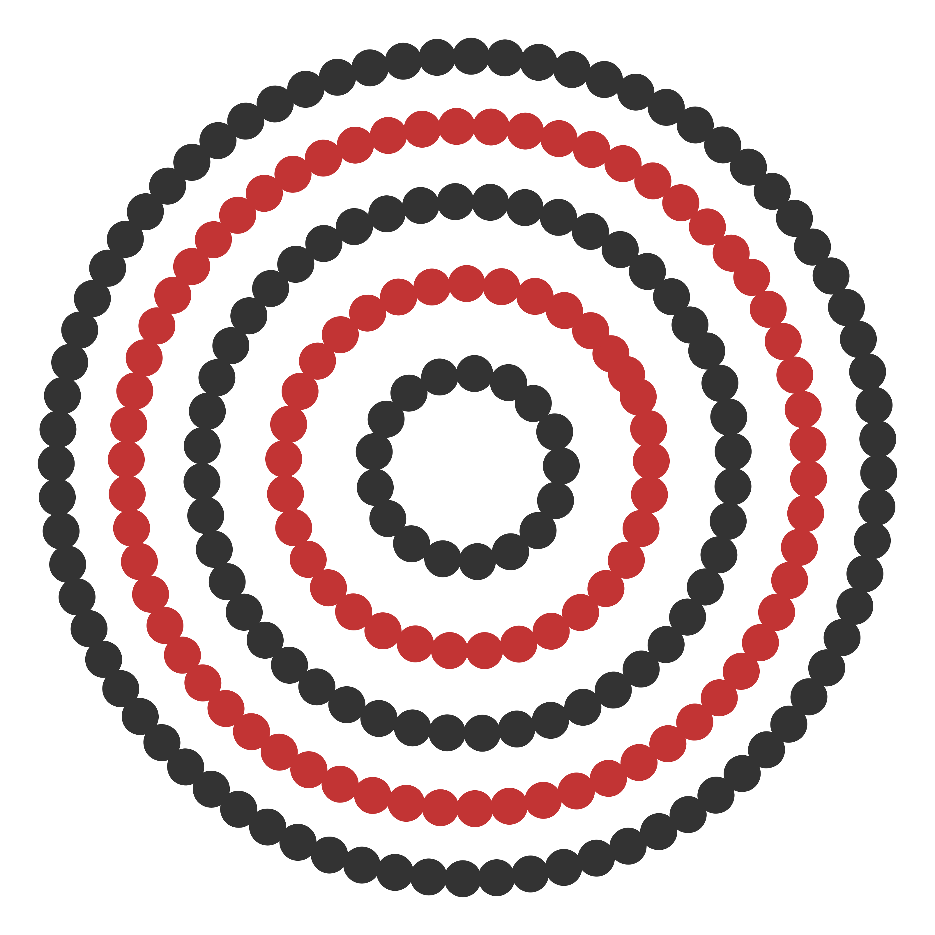 Spiral Dot Pattern geometric vinyl rug - TenStickers