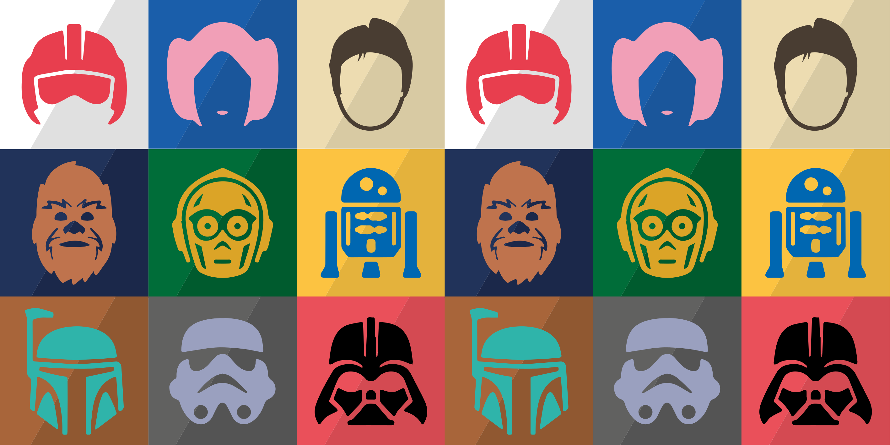 Film character faces teen vinyl rug - TenStickers