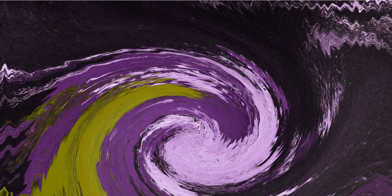 Spiraling colour flows teen vinyl rug - TenStickers