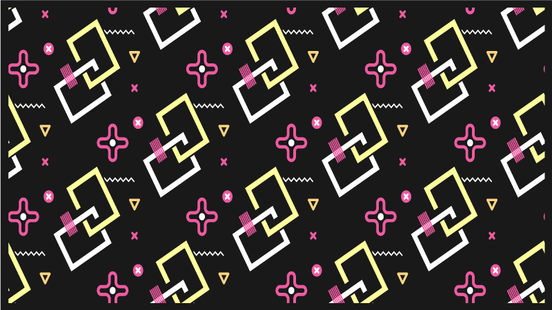 Geometric vinyl rug with contemporary design - TenStickers