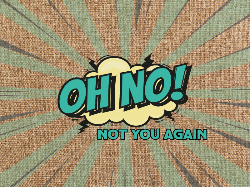 OH NO! comic text retro vinyl rug - TenStickers