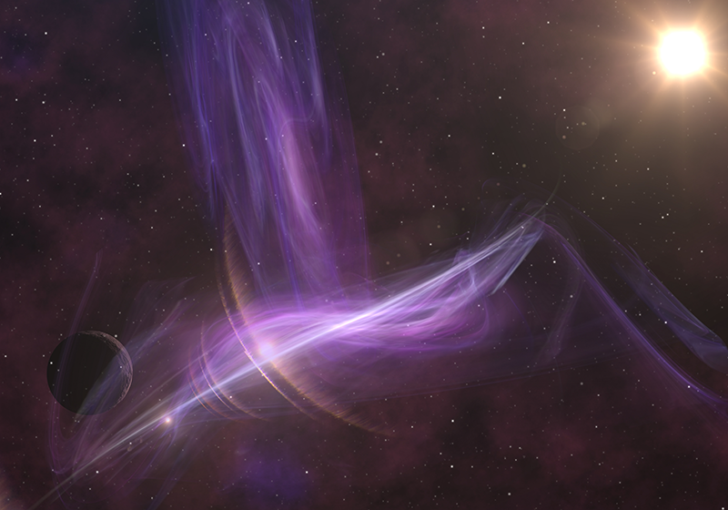 Galactic dreamscape kids vinyl rug - TenStickers