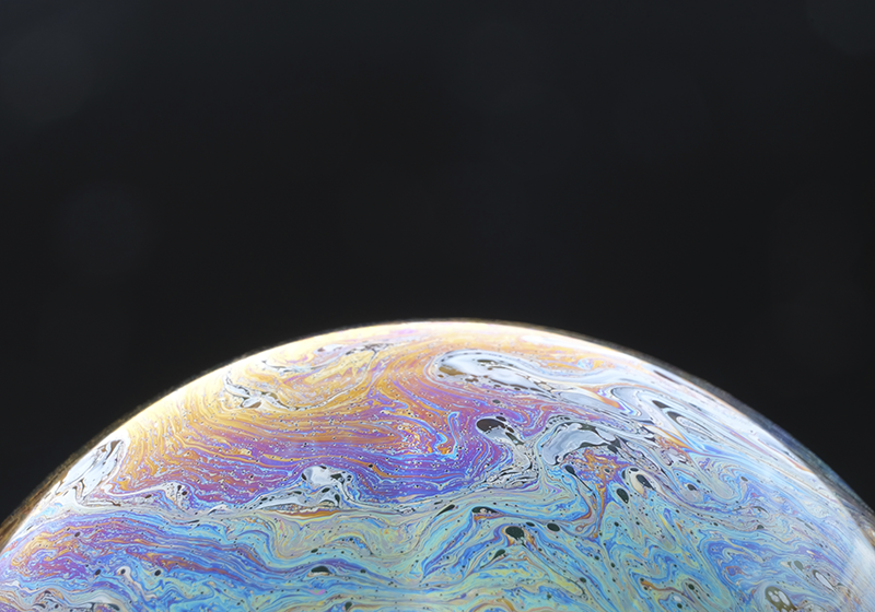 Cosmic colour sphere living room vinyl rug - TenStickers