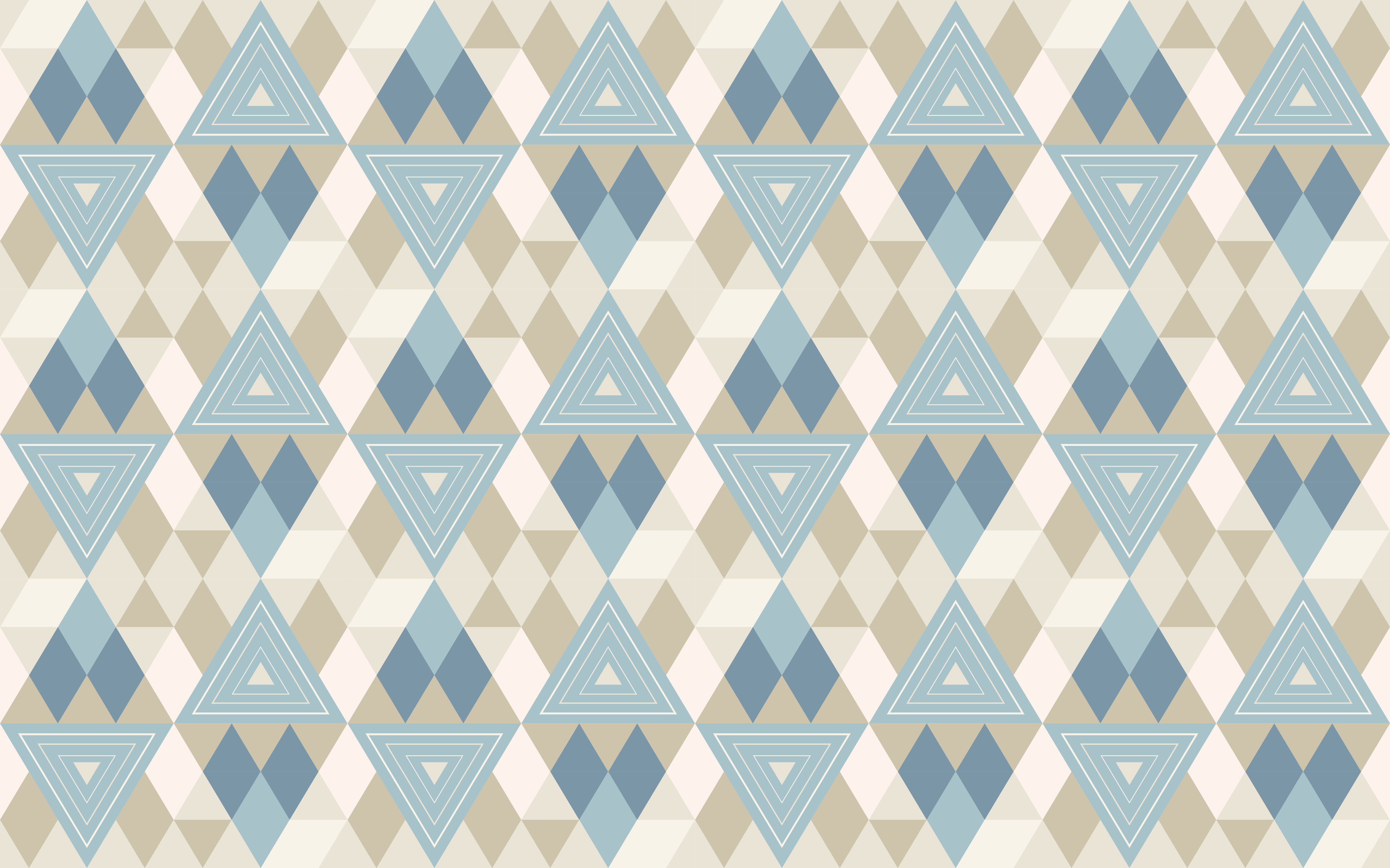 Triangles and Diamonds geometric vinyl rug - TenStickers