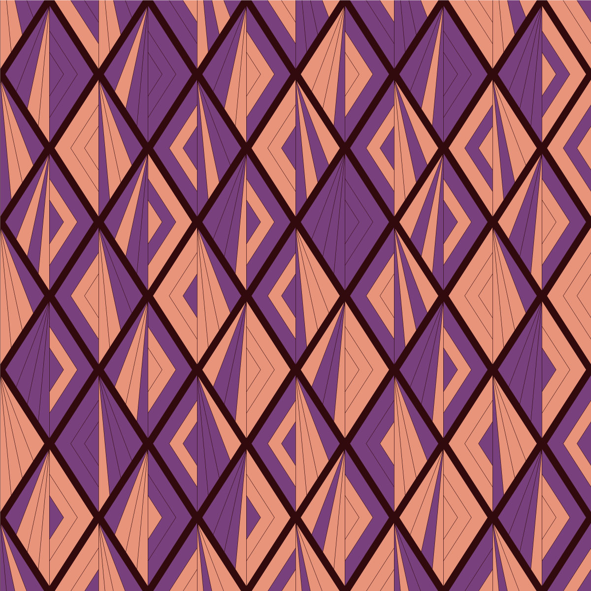 Geometric vinyl rug in geometric pattern harmony - TenStickers