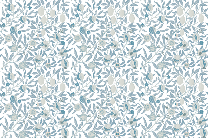 Botanical Leaf Pattern floral vinyl rug - TenStickers