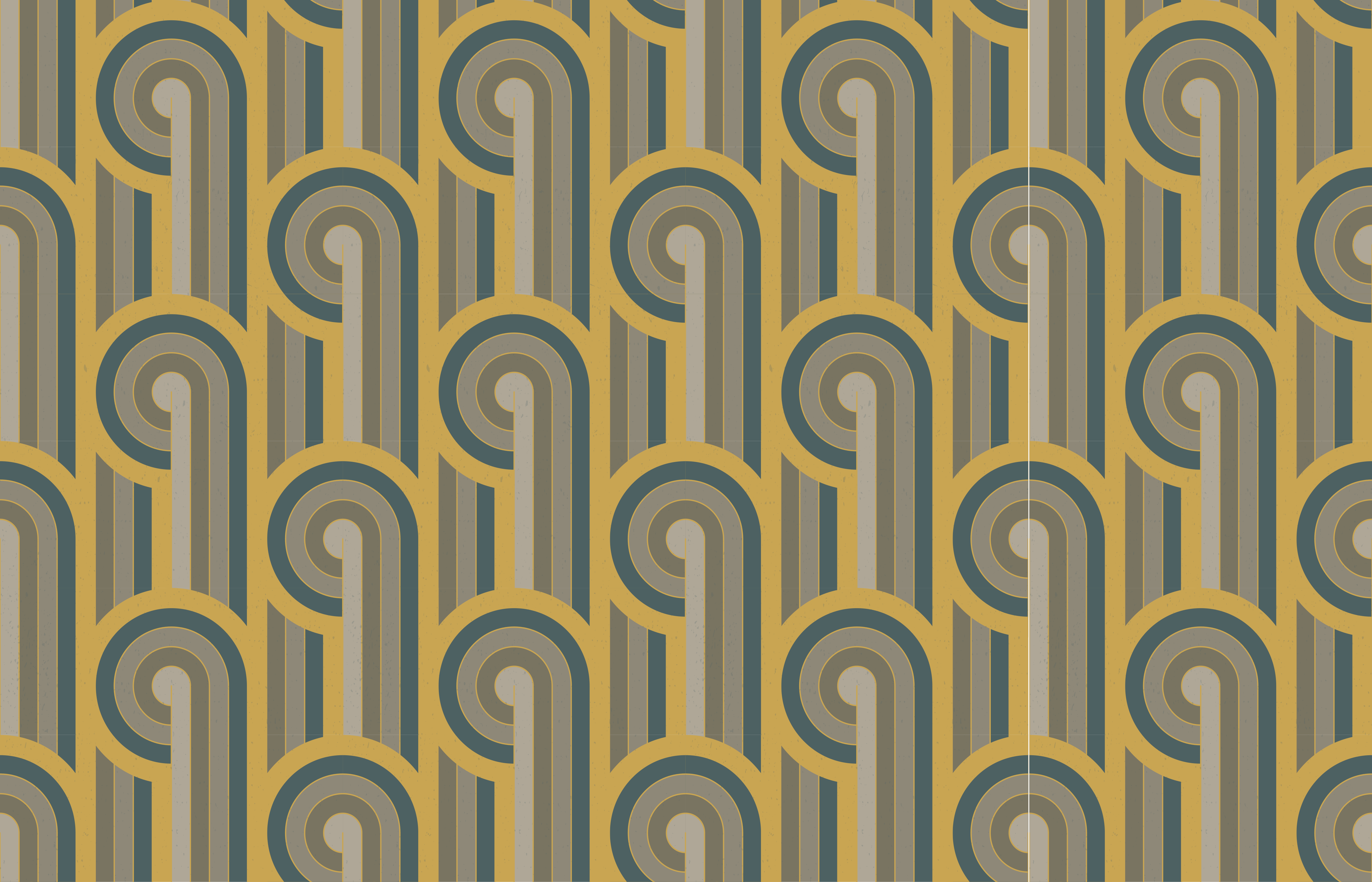 Geometric Pattern Elegance vintage vinyl rug - TenStickers