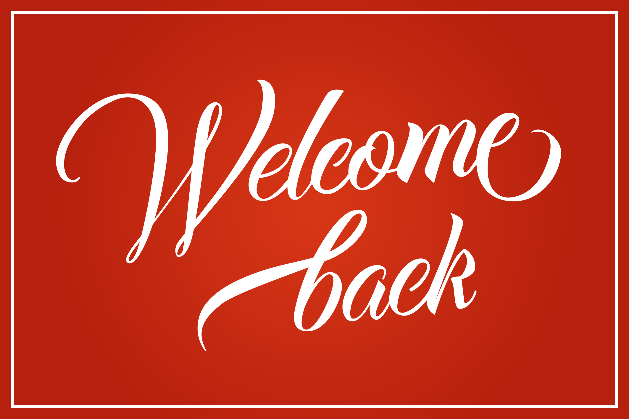 Warm Welcome Back Text custom rug - TenStickers