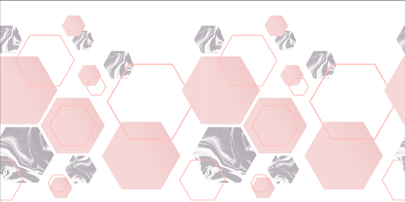 Marbled hexagons mosaic floor tile vinyl rug - TenStickers