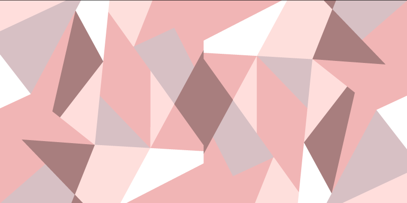 Pink triangle pattern geometric vinyl rug - TenStickers