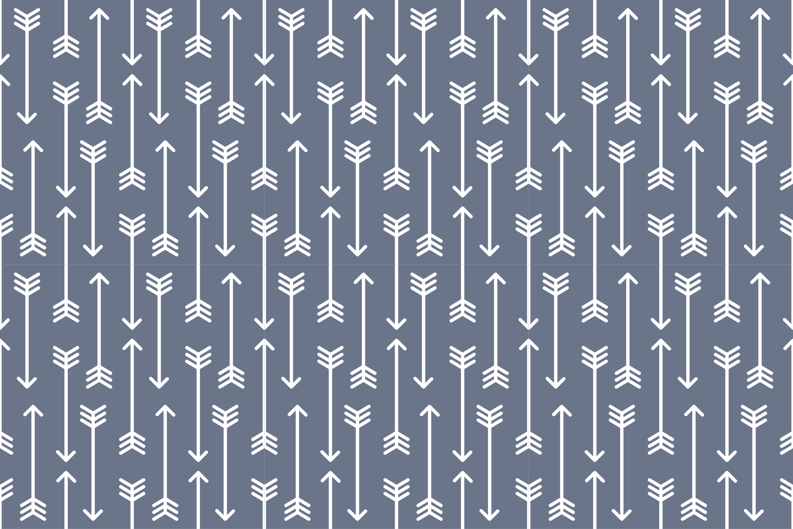 Arrow patterns striped vinyl rug - TenStickers