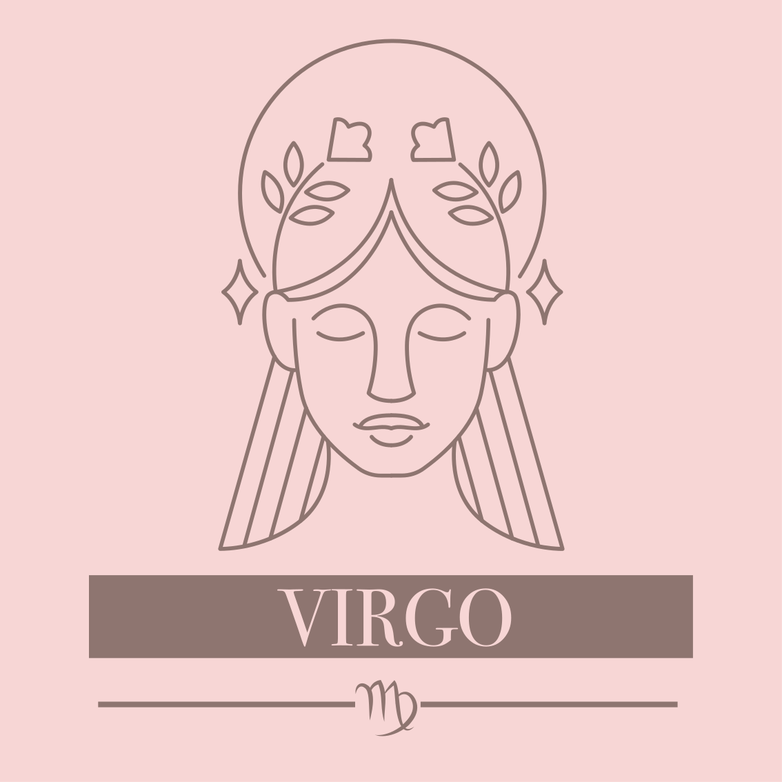 Virgo Zodiac Symbol custom rug - TenStickers
