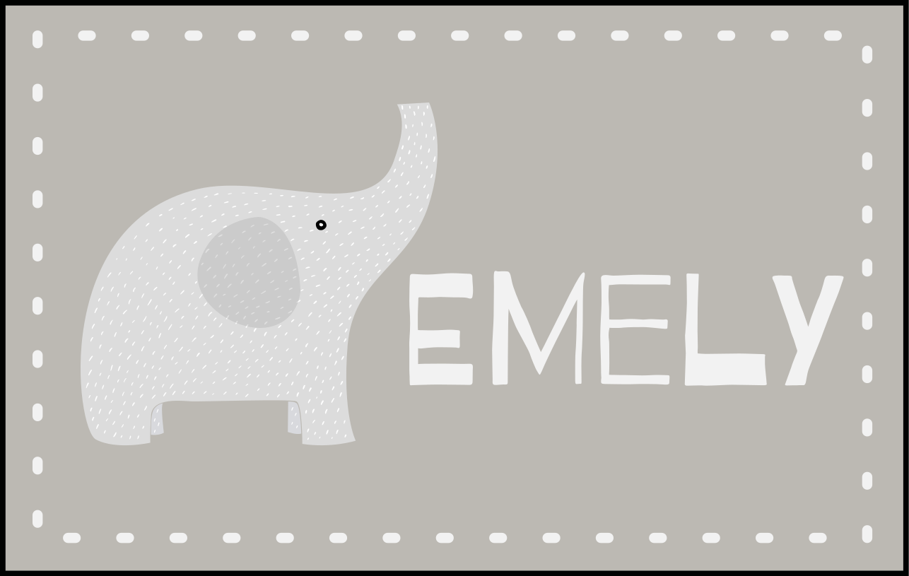 Customizable Elephant customised mats - TenStickers