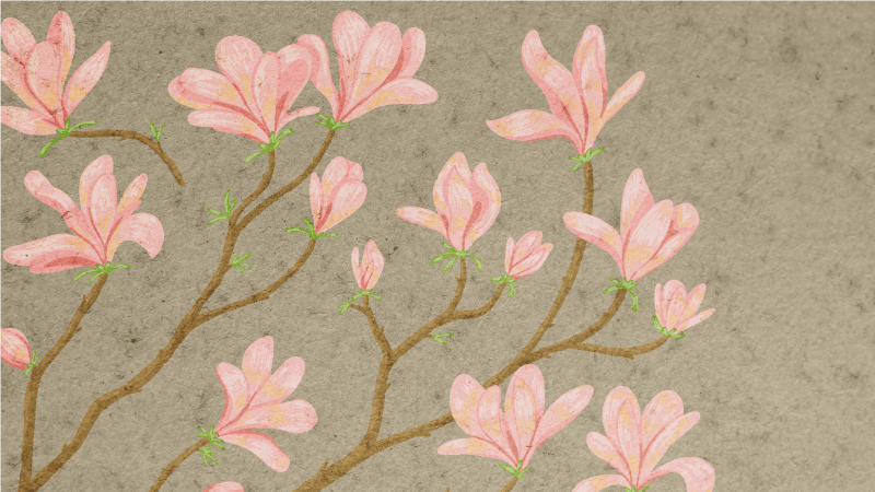 Floral Blossom Display flower rug - TenStickers