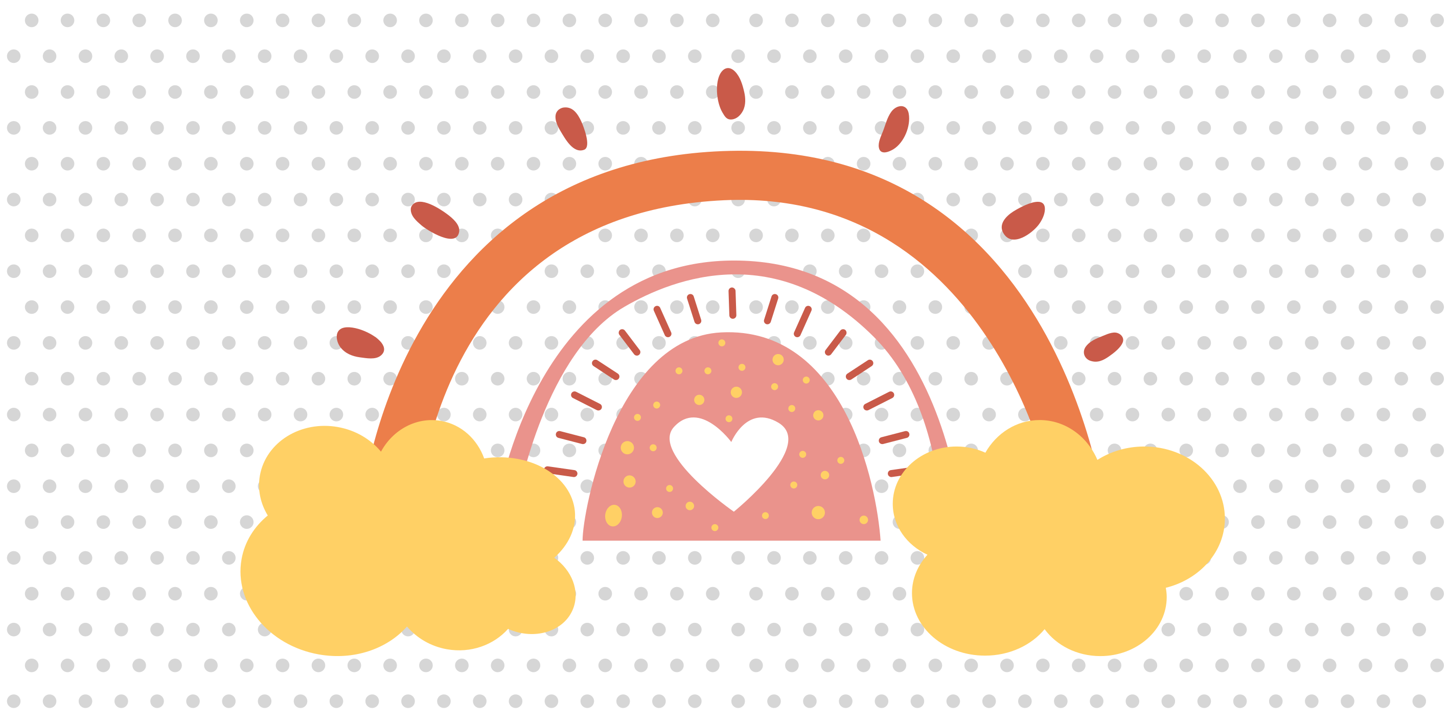 Rainbow cloudscape nursery vinyl rug - TenStickers