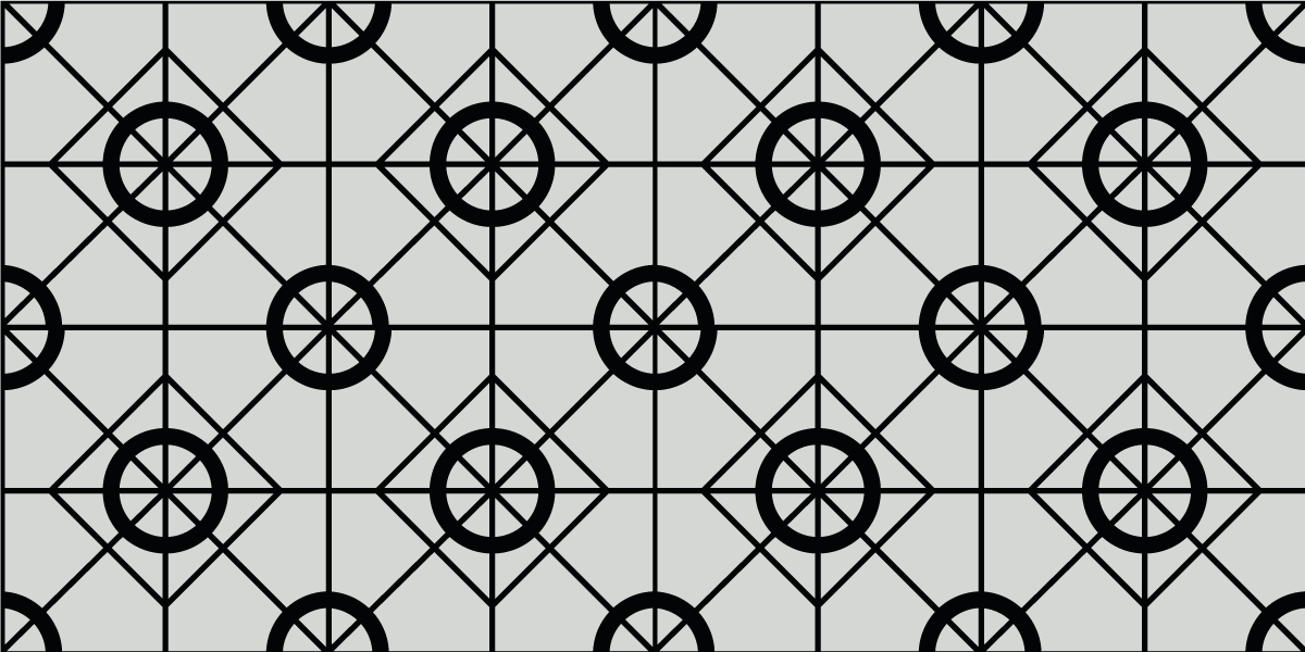 Tile design geometric vinyl rug - TenStickers