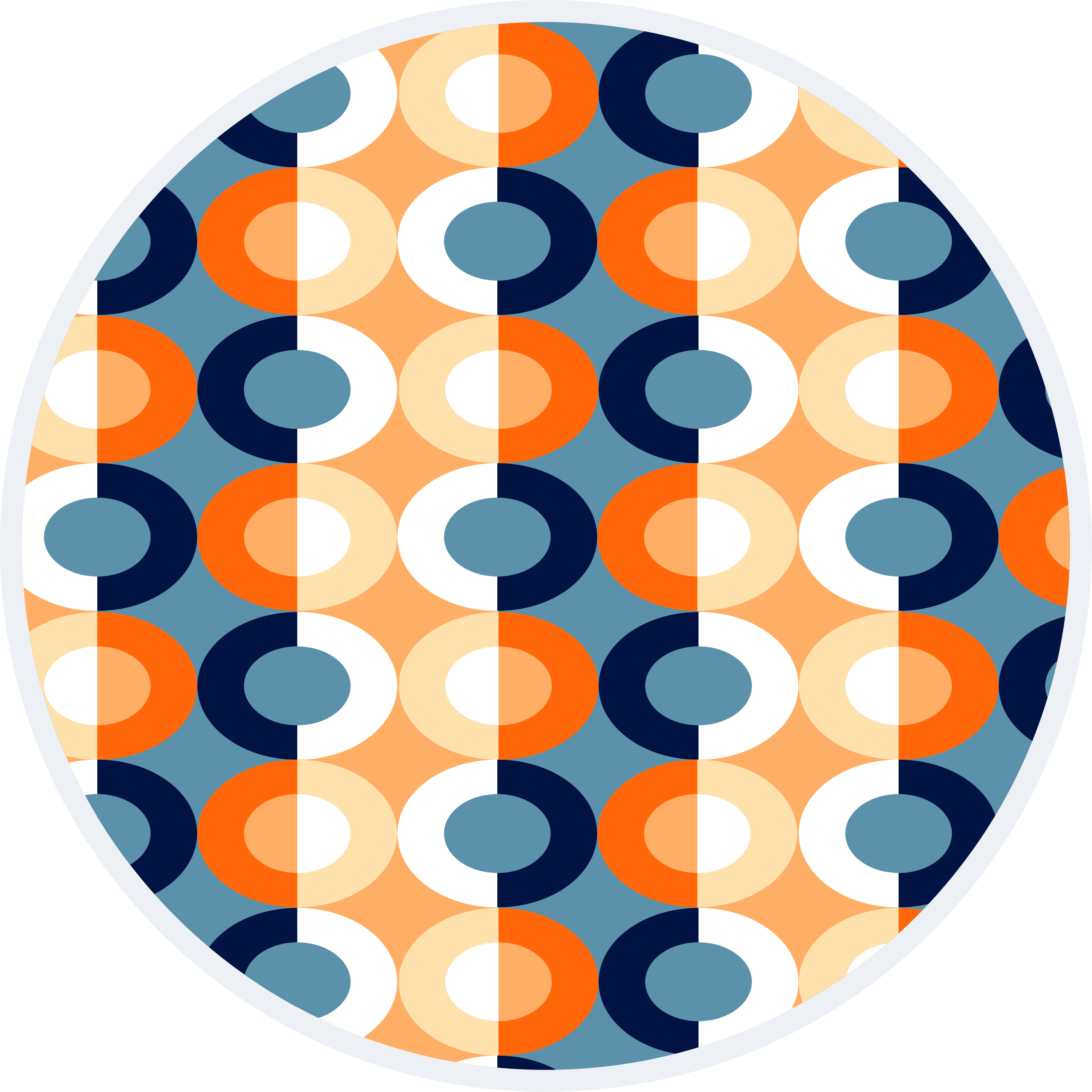 Circular Geometrics geometric vinyl rug - TenStickers