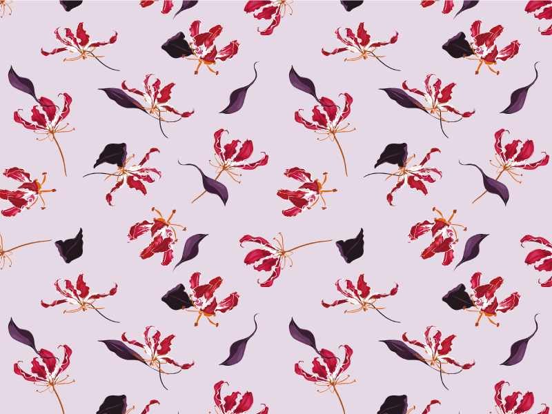 Floral Emblem Sophistication floral vinyl rug - TenStickers