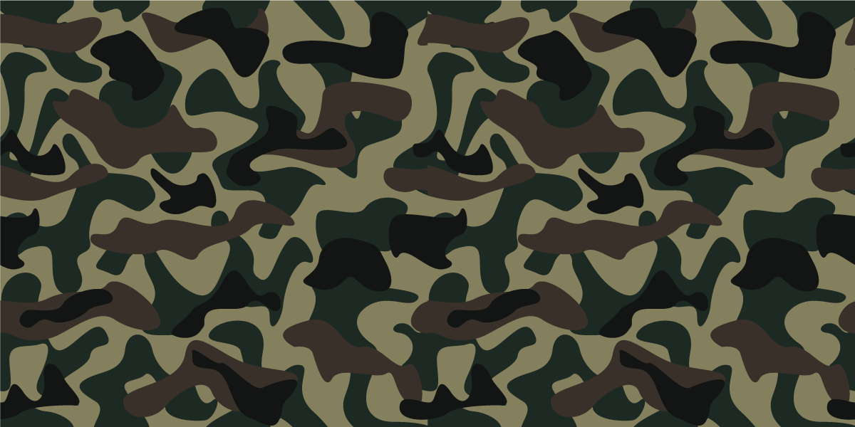 Camouflage Pattern animal print vinyl rug - TenStickers