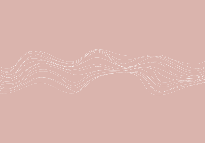 Wavy Lines pink vinyl rug - TenStickers