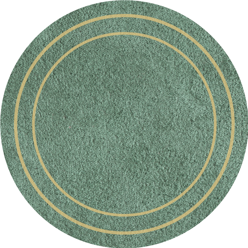 Round Minimalist Style minimal vinyl rug - TenStickers