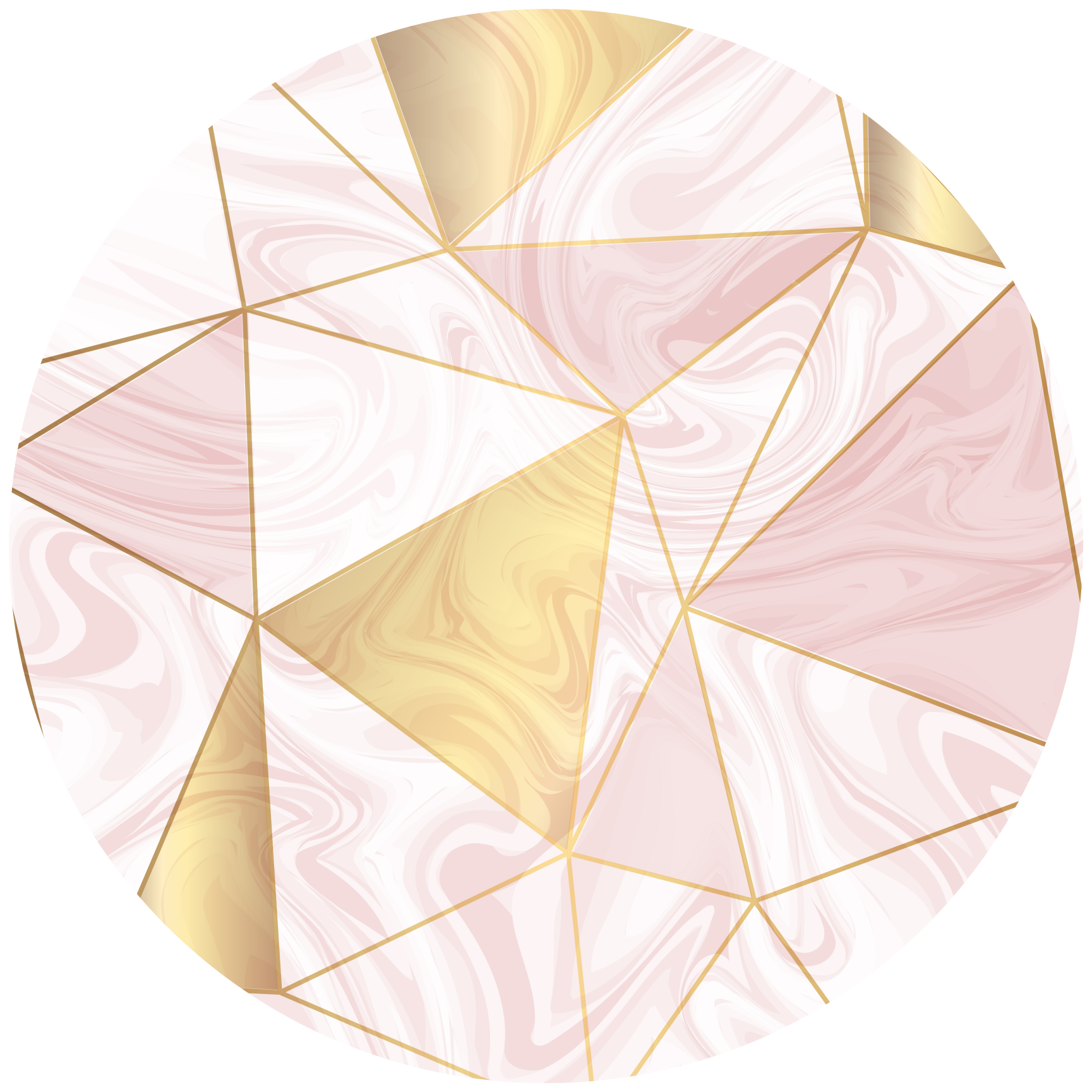 Pastel Mosaic geometric rug - TenStickers