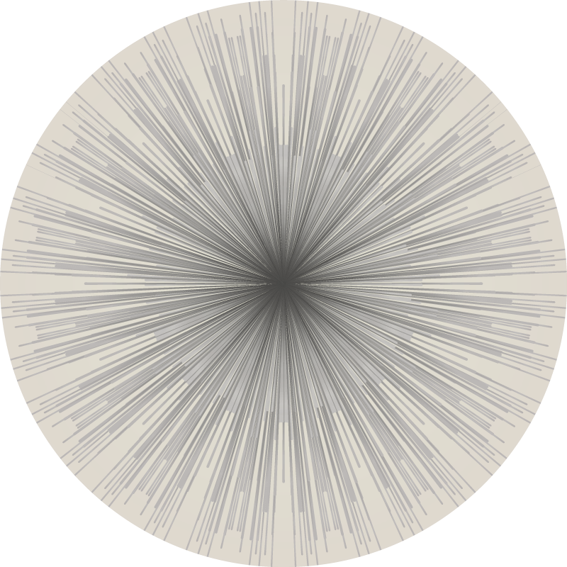 Geometric Burst Circular Design minimal rug - TenStickers