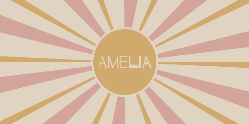 Customizable Sunburst Text customised mats - TenStickers