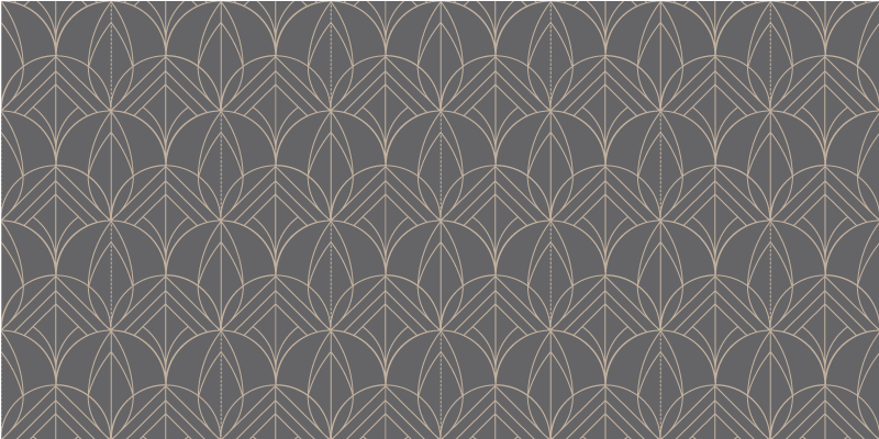 Geometric Grey Pattern rug - TenStickers