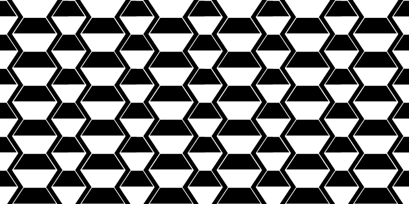 Black and White Pattern Geometric Carpet - TenStickers