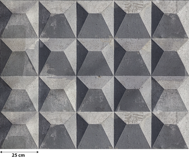 Vinyl rug béton brut with concrete texture - TenStickers