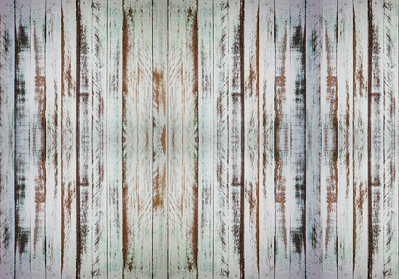 Stripping grunge wood effect vinyl rug - TenStickers